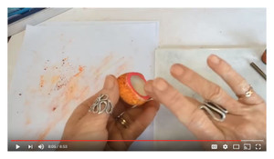 Polymer Clay Beads Using Chalk Video by Debbie Crothers