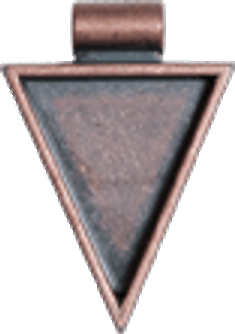 Bezel - Triangle Antique Copper