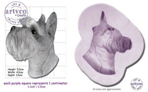 Dog - Schnauzer Head Mold