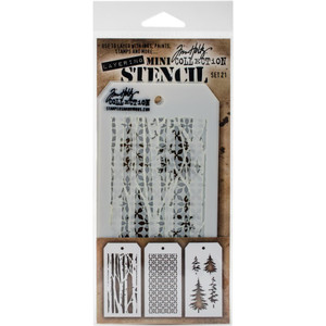 Tim Holtz Mini Layered Stencil Sets 3/pkg Set 21