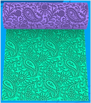 PCP Paisley Plus Seamless Texture Roller