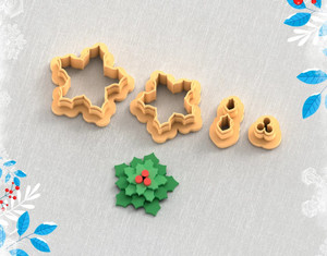 PCP Holly Leaves Stack Cutters 4pc Sets