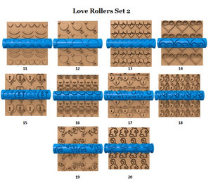 PCP Love Seamless Texture Rollers Set 2 - 10 Options