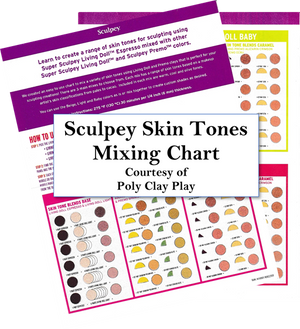 Sculpey Skin Tone Mixing Chart