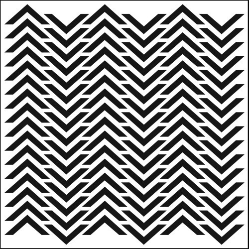 Stencil Chevron 6 x 6