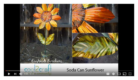 Soda Can Sunflower Video