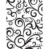 Scroll - Background Embossing Folder 4.25"X5.75"