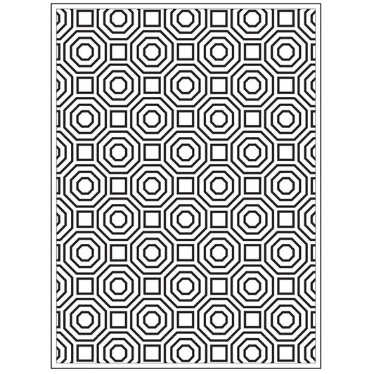 Octagons - Background Embossing Folder 4.25"X5.75"