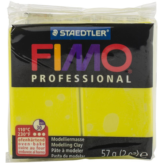 Fimo Professional Polymer Clay - Lemon Yellow 