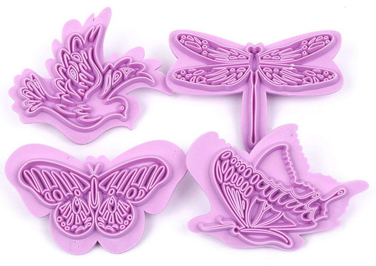 Butterfly, Dove and Dragonfly Stamps 4 pc. Set