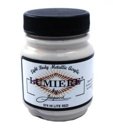 Jacquard Lumiere Metallic Acrylic Paint 2.25oz - Hi-Lite Red