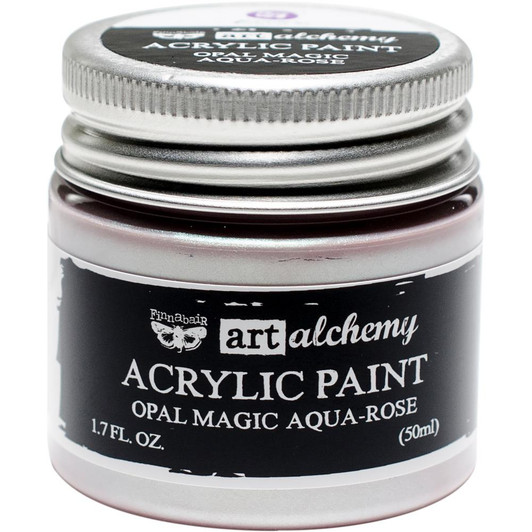 Finnabair Art Alchemy Acrylic Paint -  Opal Magic Aqua/Rose