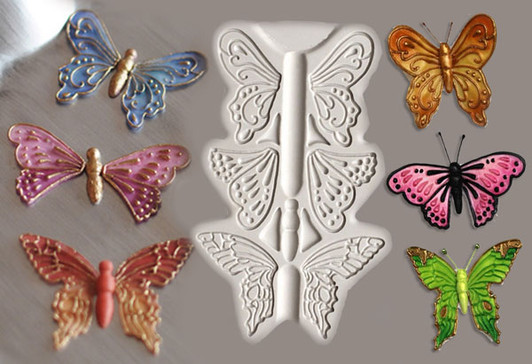 Butterfly Parts Silicone Mold