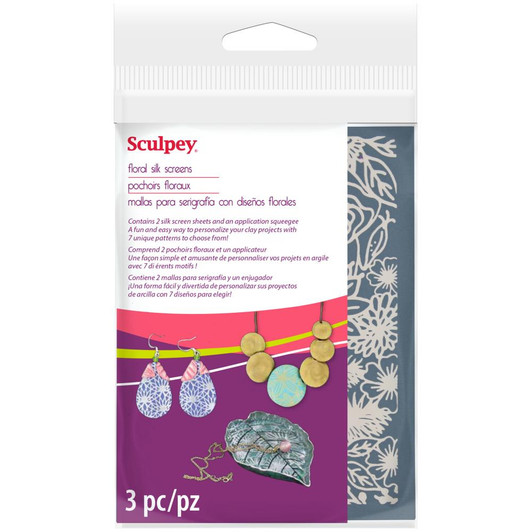 Sculpey Silkscreen Set - Floral