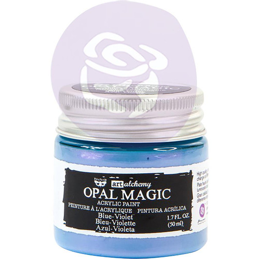 Finnabair Art Alchemy Acrylic Paint - Opal Magic Blue/Violet