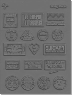 Slightly Blemished Going Places Texture Stamp