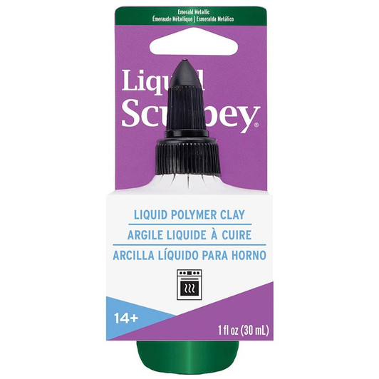Sculpey® Liquid Bakeable Clay Emerald Metallic 1 oz