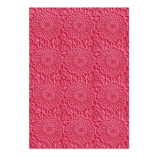 Sizzix 3D Textured Impressions - Crochet Mandala - Background Embossing Folder 5.75"