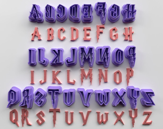 PCP Harry Potter Alphabet Cutters