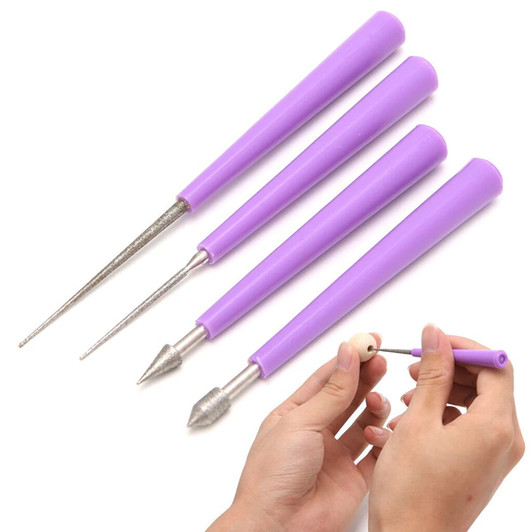 Bead Reamer and Hole Enlarger Set of 4