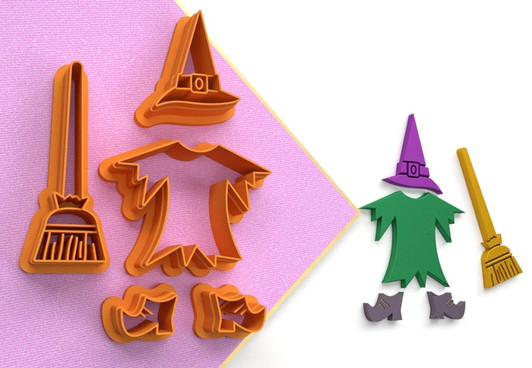 PCP Dress Up Witch Set Cutters