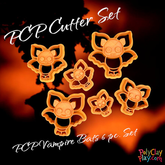 PCP Vampire Bats Cutter Set of All 6 Sizes