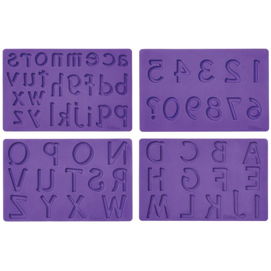 Wilton Letters and Numbers Designs Mold