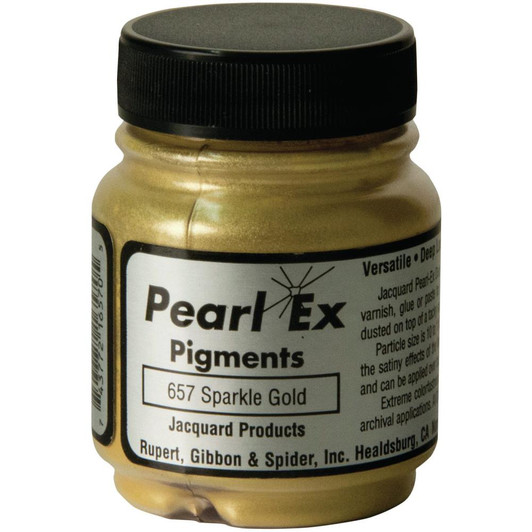 Jacquard Pearl Ex Powdered Pigment 21g - Sparkle Gold Lg Jar