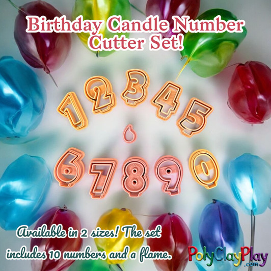 PCP Birthday Candle Number Set