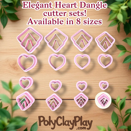 PCP Elegant Heart Dangles Cutter Set