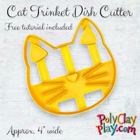 PCP Cat Trinket Dish Cutter Stamper and free tutorial