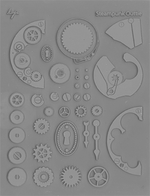 Steampunk Outtie Texture Stamp