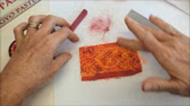 Part 1 Polymer Clay Veneers Using Chalk and Lace Video by Debbie Crothers