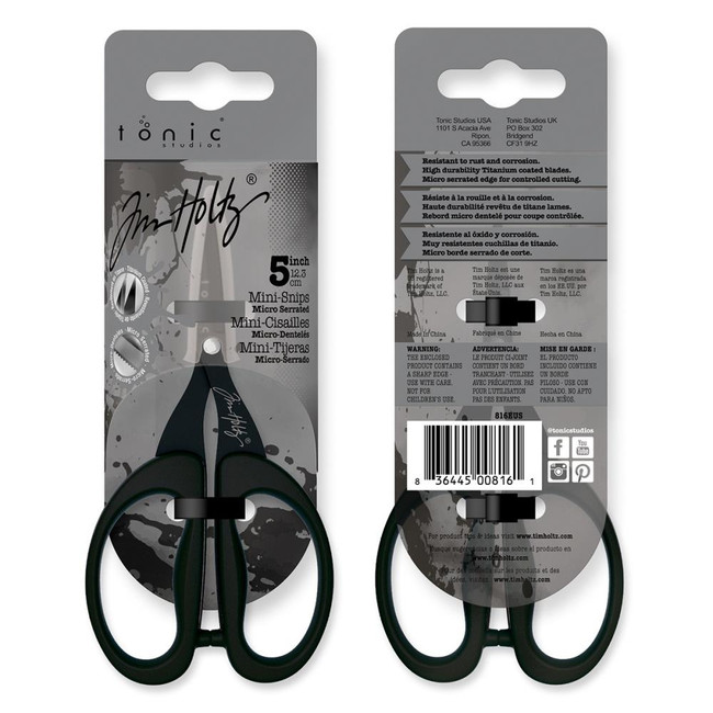 Kushgrip Non-Stick Mirco Serrated Mini Scissors 5" Kushgrip Non-Stick Mirco Serrated Mini Scissors 5"