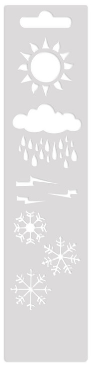 Mini Art Screen Stencil - Weather