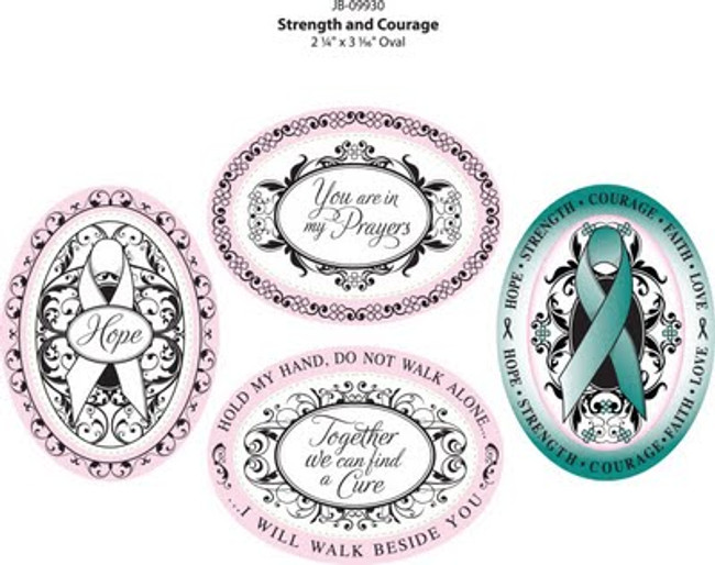 JustRite Rubber Stamps Strength and Courage Set