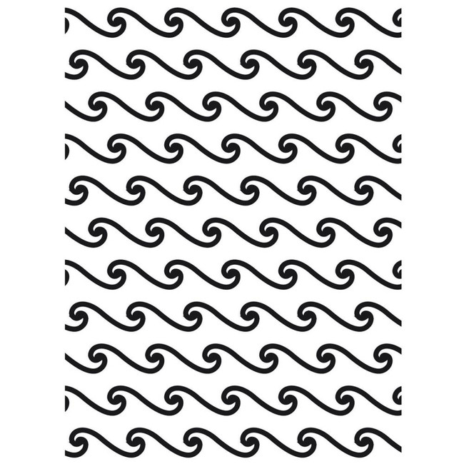 Beach Waves - Background Embossing Folder 4.25"X5.75"