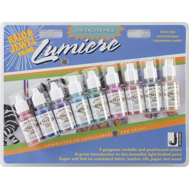 Jacquard Lumiere Exciter Pack Halo & Jewel Colors .5oz 9/Pkg