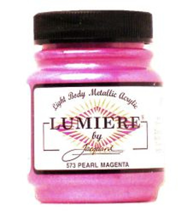 Jacquard Lumiere Metallic Acrylic Paint 2.25oz - Pearlescent Magenta - Poly  Clay Play