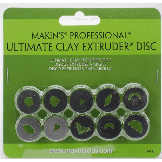 Makin's Professional Ultimate Clay Extruder Discs 10/Pkg Set B