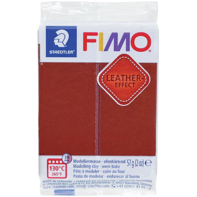 Fimo Leather Effect - Nut Brown