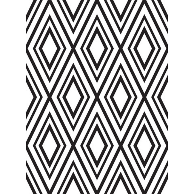 Nested Diamond - Background Embossing Folder 4.25"X5.75"