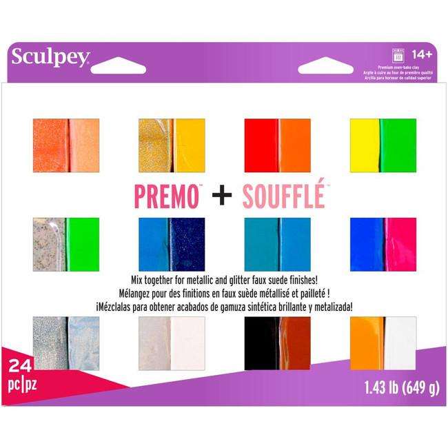 Sculpey Premo and Souffle Clay Multipack 1oz 24/Pkg