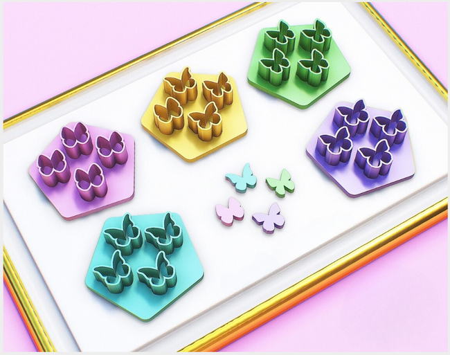 PCP Mini Butterfly Cutter Bundled 5 pc Sets