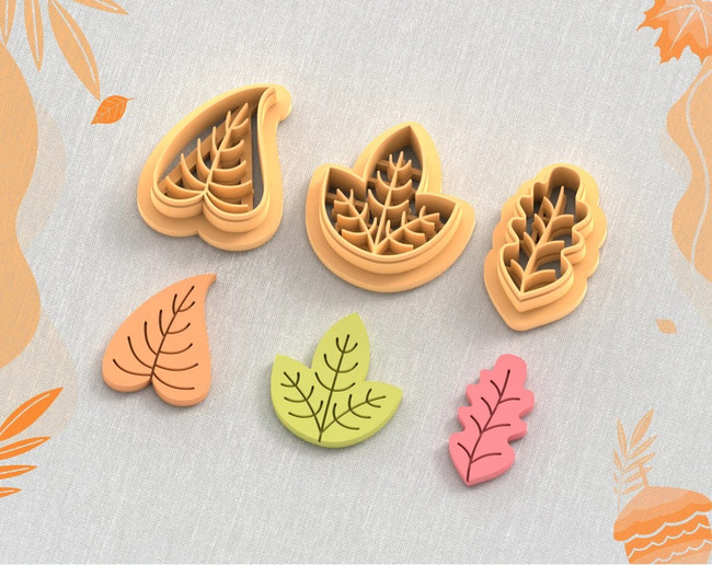 PCP Autumn Leaves Cutters 3 Designs