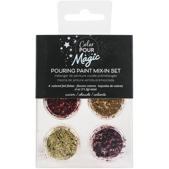 Magic Foil Flakes - Warm - American Crafts Color Pour 