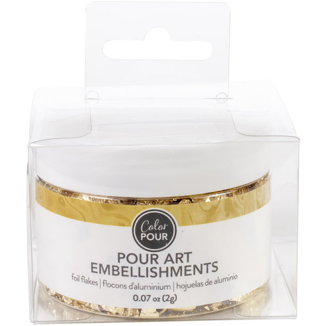 Mica Flakes Gold Pour Art Embellishments