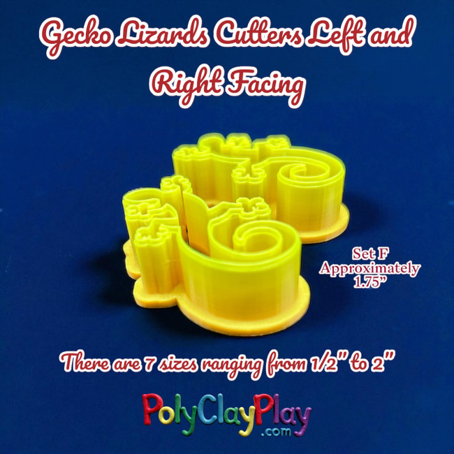 PCP Gecko Lizards Cutters Left and Right Facing
