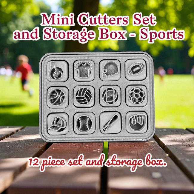 PCP Mini Cutters Set and Storage Box - Sports PCP Mini Cutters Set and Storage Box - Sports