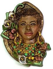 Ethnic Faces and Flowers